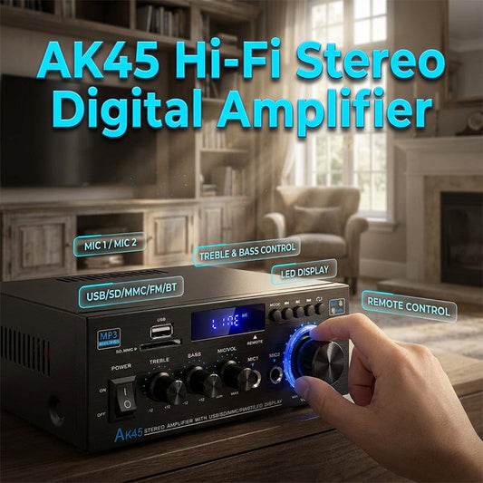 📢📢50 % DE RÉDUCTION !! ⏰ Amplificateur numérique pour karaoké – Bluetooth, USB & AUX – Parfait pour micro, guitare ou enceinte – compact & facile à transporter 🎸✨