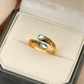 💍Bague Vintage Ajustable Ouverte Zircon Goutte – Filigrane Floral Antique Élégance Rétro Quotidien Événements, Double Zircon Éclat Irisé Mystique Captivant, Cuivre Léger Sans Irritation · 5 Motifs✨