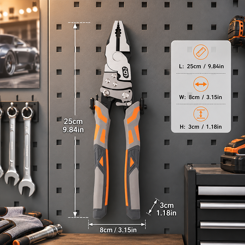 🔩🔥 -50% ! Pince Électricien Cliquet Industrielle 9 Pouces – Auto-Verrouillage Réduit Fatigue Mains Coupe Pliage Fils Lourds, Poignées Ergonomiques Antidérapantes Transfert Couple Maximal, Anti-Rouille Durable ⚡✨