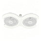 💡 -50%🔥Ventilateur Plafond LED Double Tête E27 – Double Rangée Grande Capacité Ventilation Refroidissement Instantané, LED Haute Transmittance Sans Scintillement Économie Énergie, Ultra-Silencieux Installation Secondes · Blanc ✨
