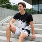 👕 OFFRE LIMITÉE -50 % ! 💥 Ensemble décontracté à imprimé dynamique pour homme – Coups de pinceau 3D, tissu doux, coupe ergonomique ✨