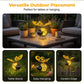 🐝PROMO FLASH 50%🌸Lumière Abeille Solaire Suspendue – Métal, Allumage Auto Crépuscule, Résiste Intempéries, 6-12h d'Éclairage, Idéale Jardin & Balcon 🏡✨