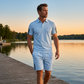 🏆 50 % DE RÉDUCTION EN CE MOMENT ! 🔥 Ensemble short et t-shirt à manches courtes décontracté pour homme