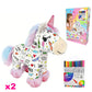Kit de peluche licorne à colorier soi-même
