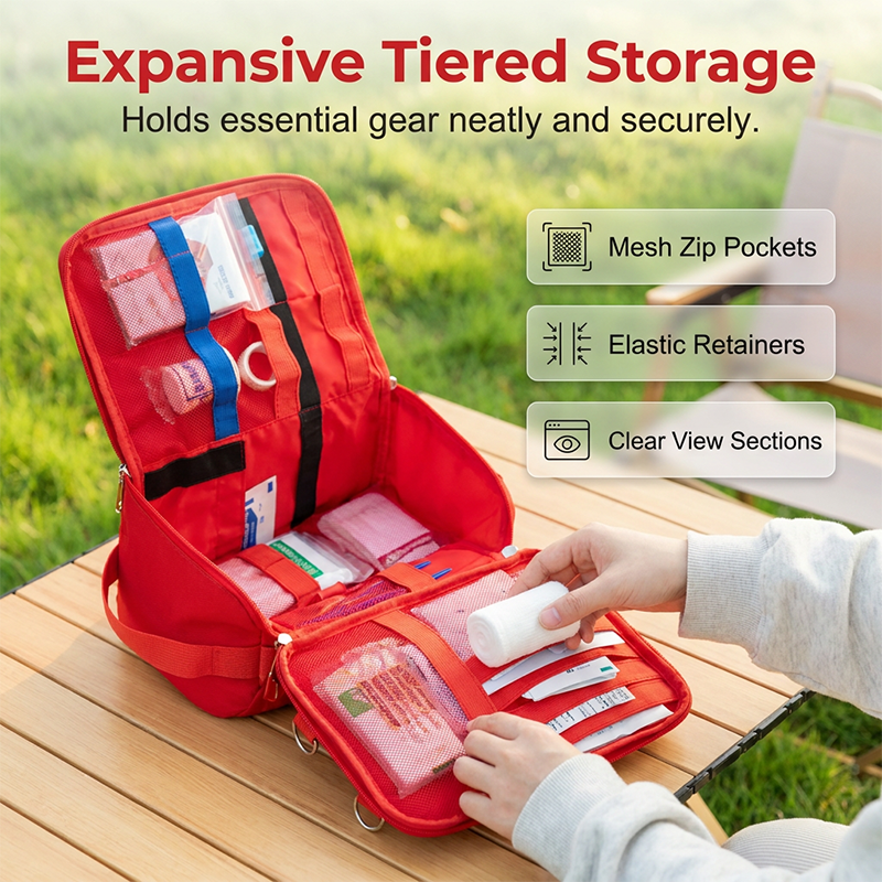 Sac Organisateur Médical d'Urgence en Tissu Oxford