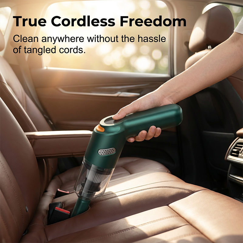 🚗 Aspirateur Voiture Sans Fil – Aspiration 10000Pa, Léger 400g & Batterie 4000mAh – 30 Min d’Autonomie – Parfait pour Voiture, Maison et Bureau 💨✨