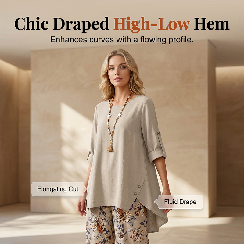 👚 52 % DE RÉDUCTION EN CE MOMENT ! 🌿 Ensemble femme composé d'un haut à manches courtes et d'un pantalon en coton et lin – Respirant et léger – Idéal pour l'été, le bureau ou les journées décontractées – Coupe ample avec une texture naturelle 🌸✨