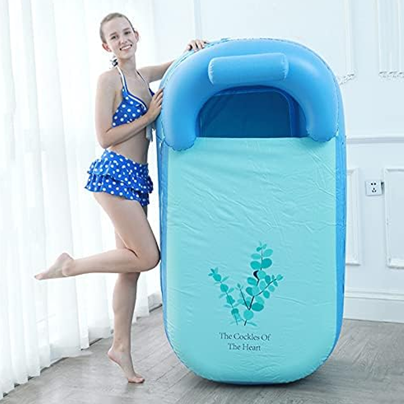 🛁🔥 Baignoire gonflable portable pour adultes, légère facile à ranger, bain relaxant utilisable chez soi et en voyage ✨
