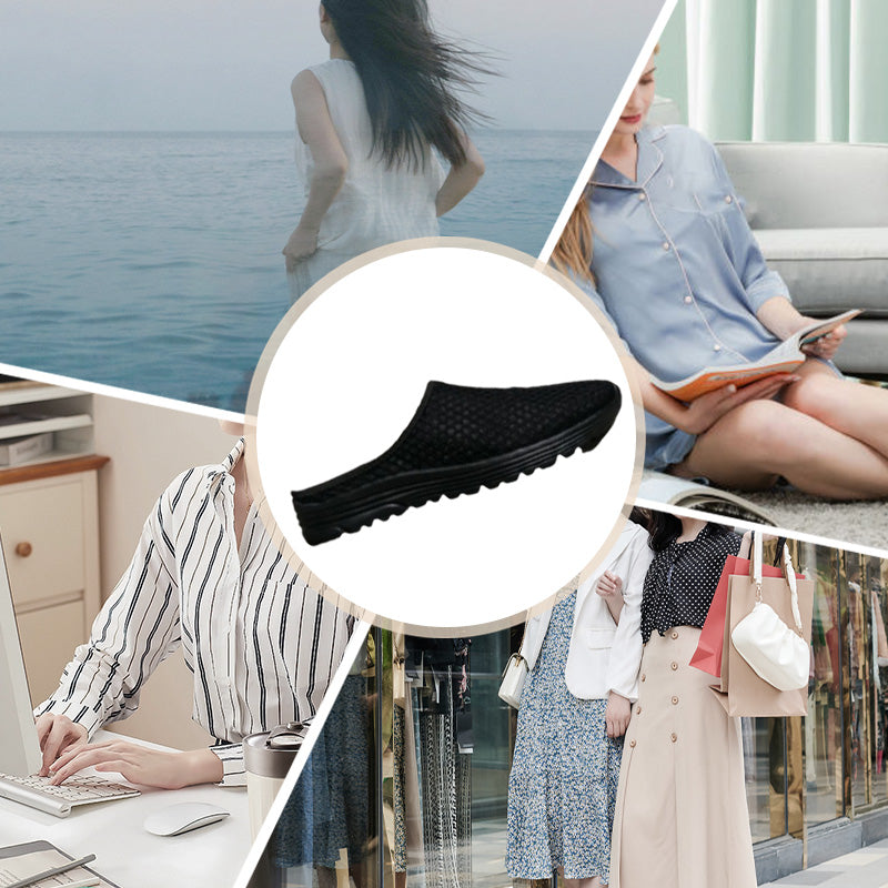 🔥-42%👟 Mules en Maille Aérée Unisexes – Semelle Épaisse Confortable Anti-Dérapante🌿 légères et confortables pour le quotidien