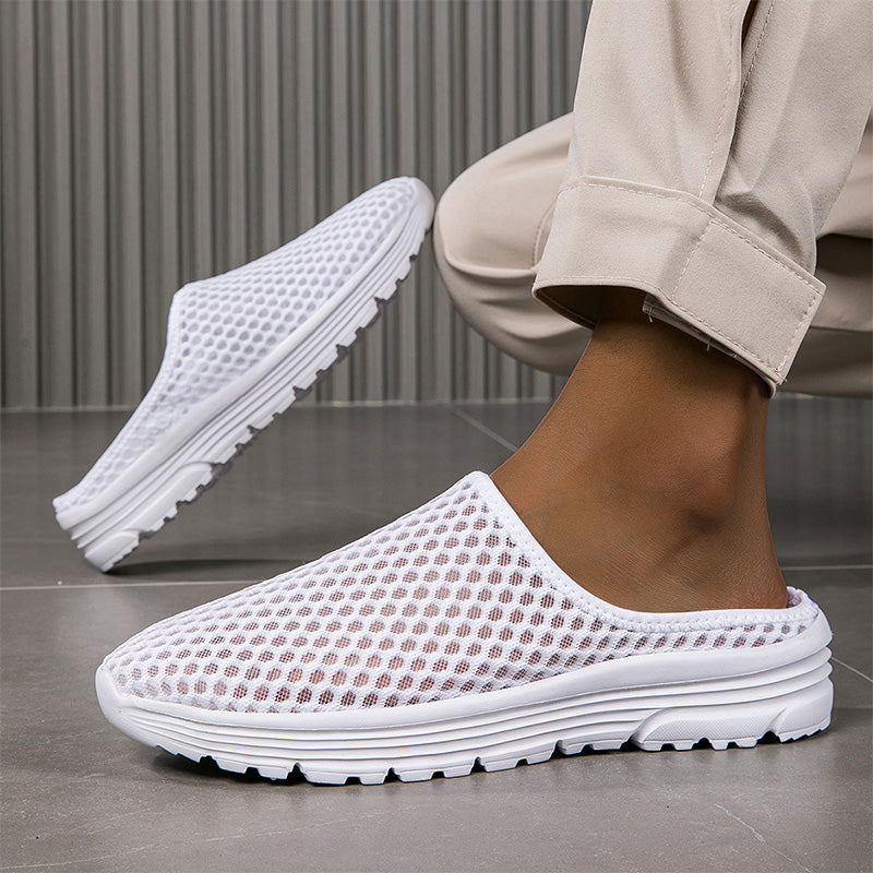 🔥-42%👟 Mules en Maille Aérée Unisexes – Semelle Épaisse Confortable Anti-Dérapante🌿 légères et confortables pour le quotidien