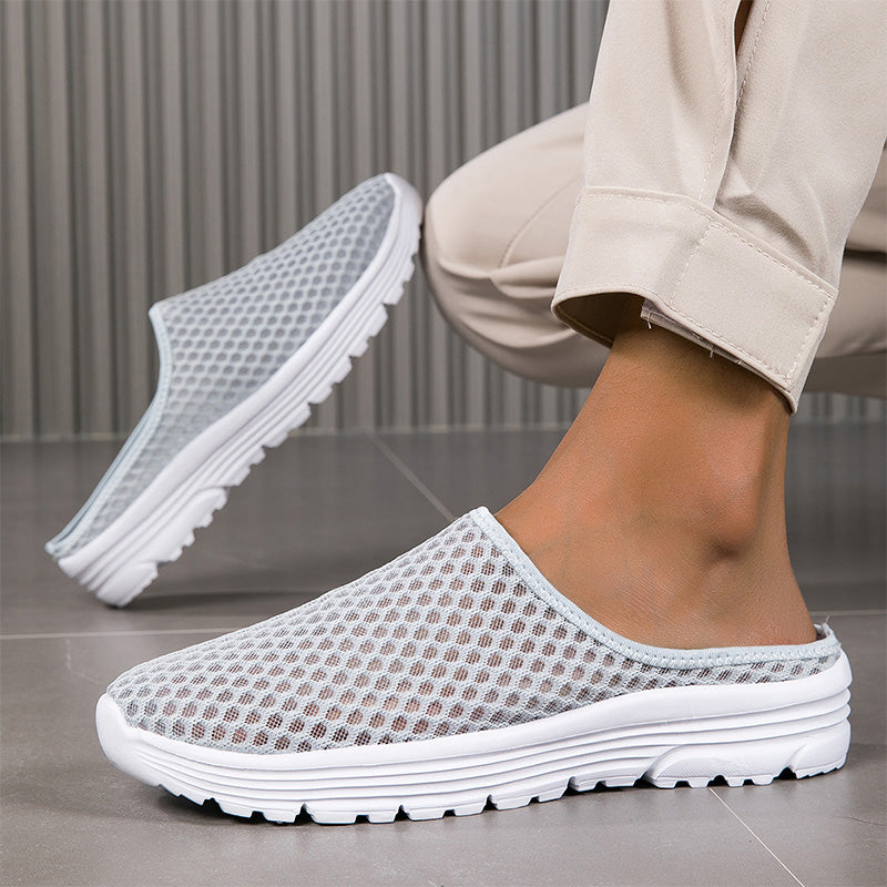 🔥-42%👟 Mules en Maille Aérée Unisexes – Semelle Épaisse Confortable Anti-Dérapante🌿 légères et confortables pour le quotidien