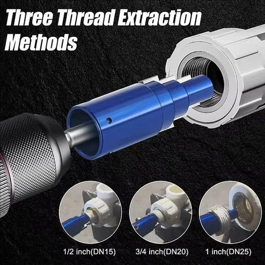 🔧🔥 PROMO FLASH 50% ! Extracteur 3-en-1 Tuyaux & Vannes – Acier 40CrV, Démontage Rapide, Compatible 1/2"-1", Idéal Plomberie ✨