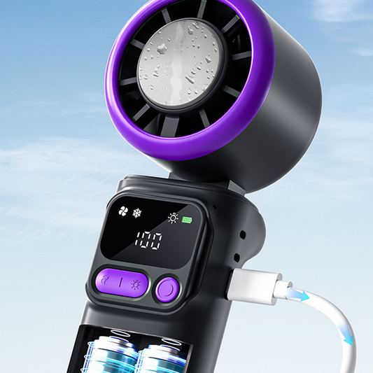 Ventilateur portable avec plaque de refroidissement