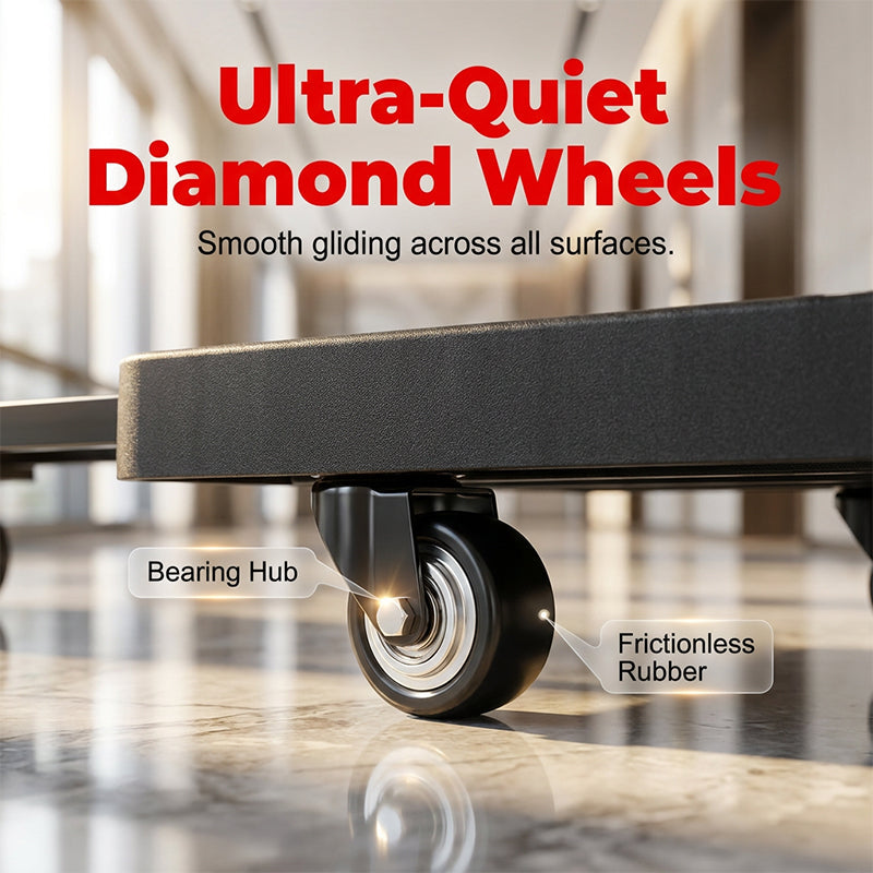 📢📦 PROMO FLASH 50% ! Chariot Pliable 150kg – Roulettes Silencieuses PU, Poignée Télescopique, Verrou Sécurité, Ultra-Compact, Idéal Déménagement & Transport 💪