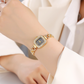 ⏳⌚ PROMO FLASH 50% ! Montre Bracelet Carrée à Quartz Femme – Cordon Coulissant Ajustable, Cristaux Scintillants, 9 Coloris, Idéale Bureau & Soirée ✨