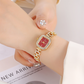 ⏳⌚ PROMO FLASH 50% ! Montre Bracelet Carrée à Quartz Femme – Cordon Coulissant Ajustable, Cristaux Scintillants, 9 Coloris, Idéale Bureau & Soirée ✨