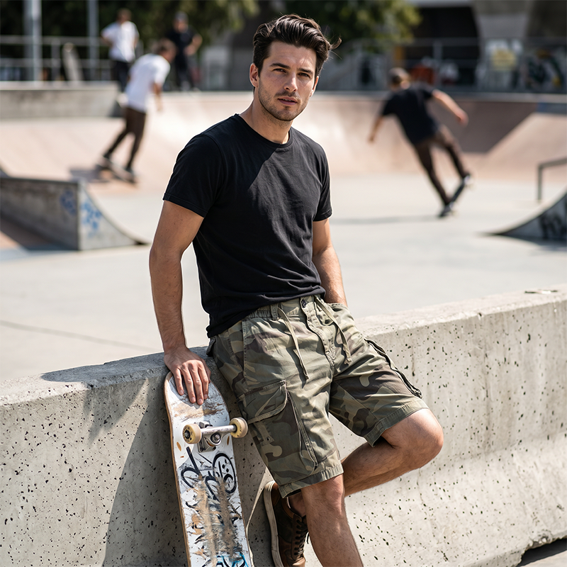 🩳 PROMO LIMITÉE 57% DE RÉDUCTION ! ✨ Shorts Cargo Décontractés Homme – Coupe Relax, Poches Multiples, Respirant 🌲