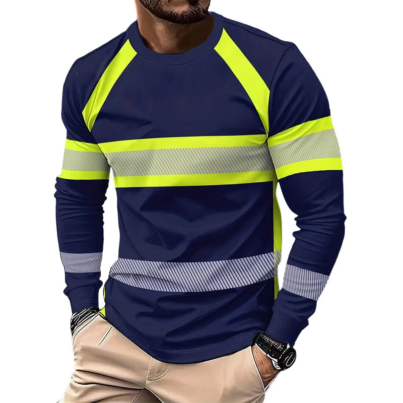 👕 PROMO LIMITÉE 50% DE RÉDUCTION ! ✨ T-Shirt Manches Longues Color Block – Contrasté, Respirant, Coupe Sport 🔥