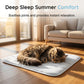 ❄️Tapis rafraîchissant en soie glacée pour animaux – Coussin rafraîchissant d'été pour chiens et chats, respirant et lavable, pour une utilisation intérieure et extérieure, léger et idéal pour les cages et les canapés