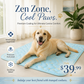 ❄️Tapis rafraîchissant en soie glacée pour animaux – Coussin rafraîchissant d'été pour chiens et chats, respirant et lavable, pour une utilisation intérieure et extérieure, léger et idéal pour les cages et les canapés