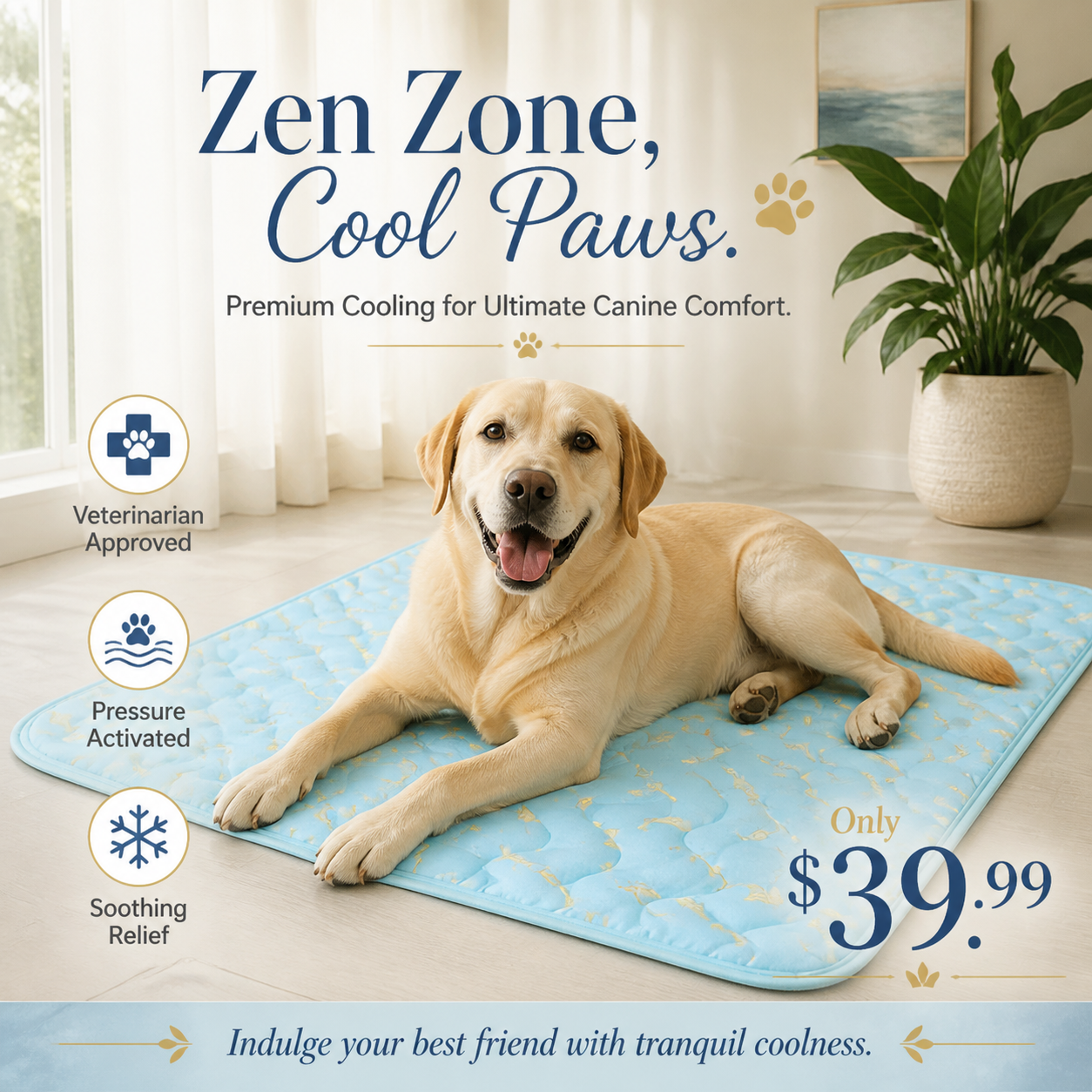 ❄️Tapis rafraîchissant en soie glacée pour animaux – Coussin rafraîchissant d'été pour chiens et chats, respirant et lavable, pour une utilisation intérieure et extérieure, léger et idéal pour les cages et les canapés