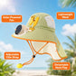 ❄️Chapeau à visière avec protection solaire et ventilateur intégré