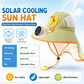 ❄️Chapeau à visière avec protection solaire et ventilateur intégré