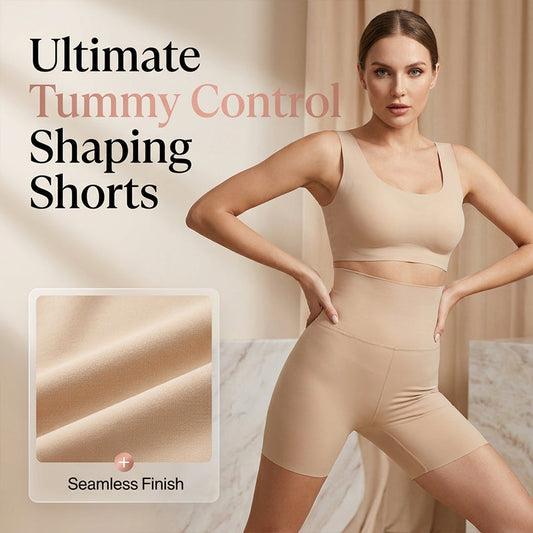 Shorts slip taille haute sans couture pour femme