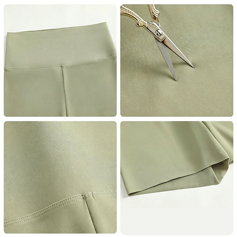 Shorts slip taille haute sans couture pour femme