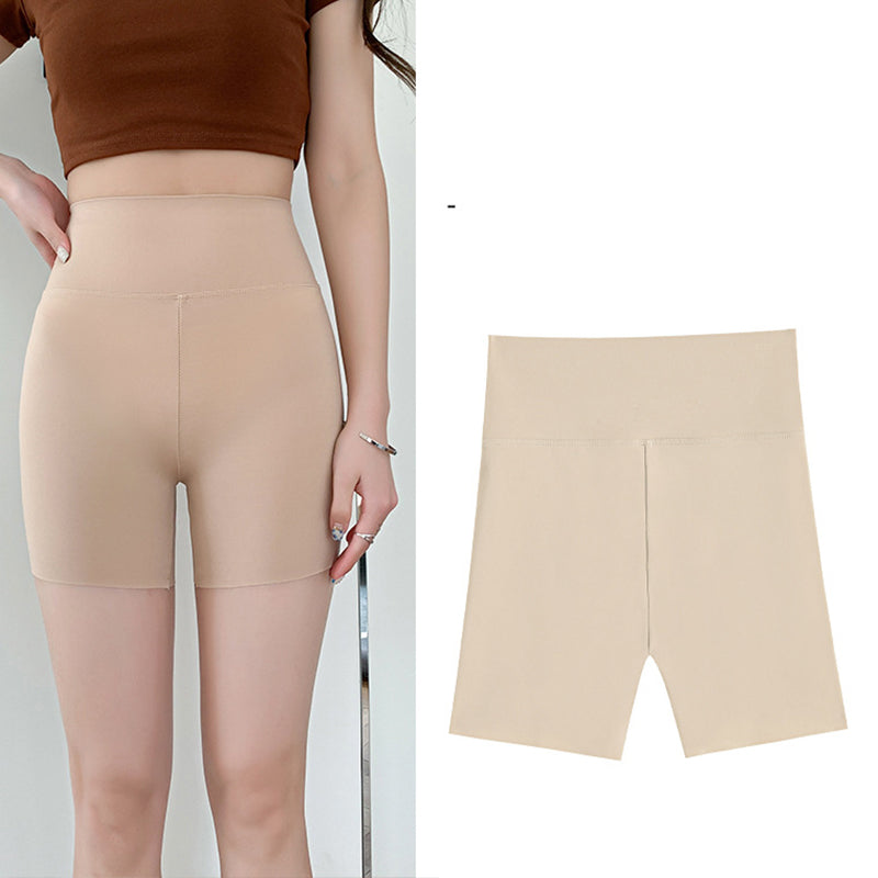 Shorts slip taille haute sans couture pour femme
