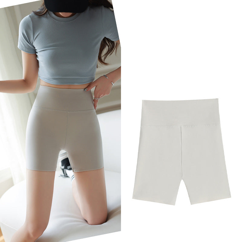 Shorts slip taille haute sans couture pour femme