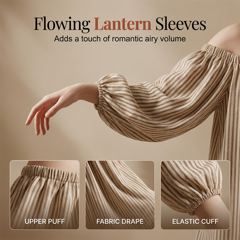 👗 -50% MAINTENANT ! 🌸 Robe Maxi Épaules Dénudées Femme – Manches lanternes & coupe fluide – Parfaite pour les soirées d'été ou les soirées romantiques – élégante et légère ✨🌿