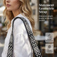 🎁2026 New Arrivals 60% OFF💥Women's Vintage Large-Capacity Crossbody Bag – Ribbed Fabric, Multi-Zip, Geometric Strap 🌿
