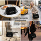 🎁2026 New Arrivals 60% OFF💥Women's Vintage Large-Capacity Crossbody Bag – Ribbed Fabric, Multi-Zip, Geometric Strap 🌿