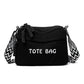 🎁2026 New Arrivals 60% OFF💥Women's Vintage Large-Capacity Crossbody Bag – Ribbed Fabric, Multi-Zip, Geometric Strap 🌿