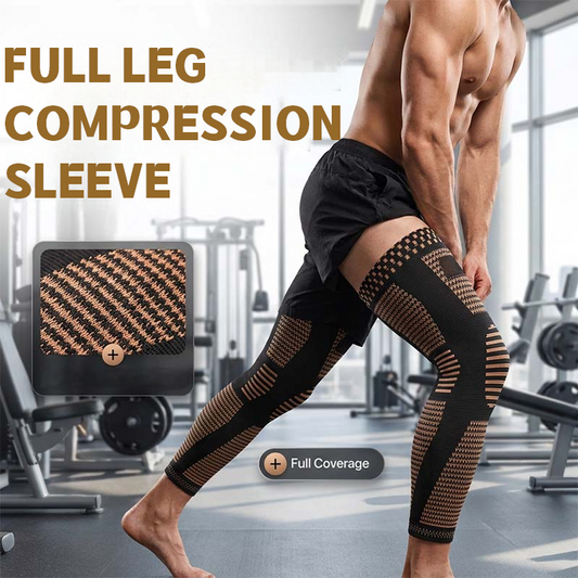 Manchon de compression pour jambe entière – Maintien antidérapant et respirant