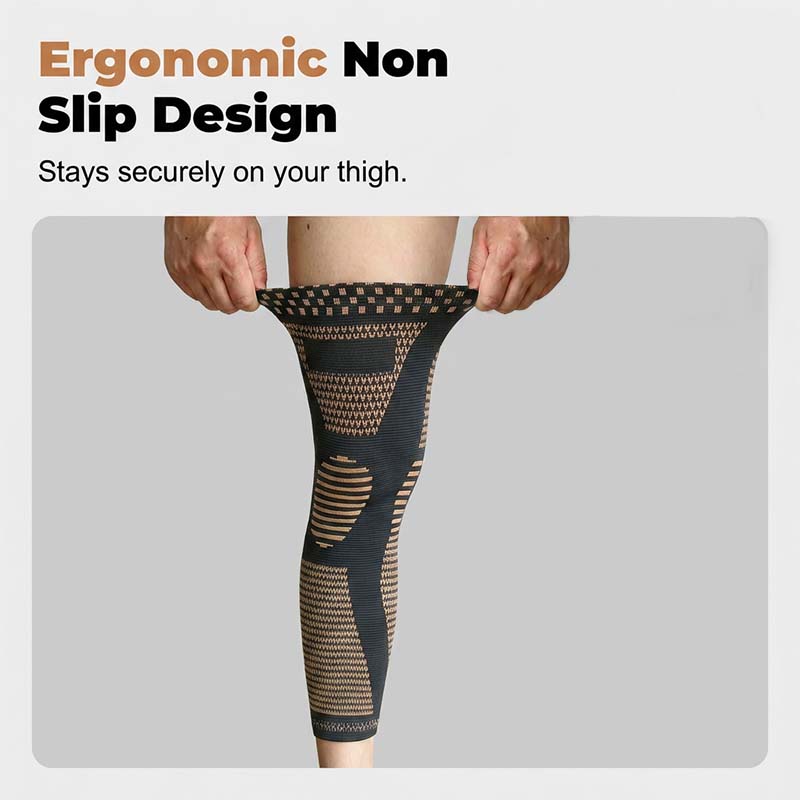 Full-Leg Compression Sleeve – Anti-Slip & Breathable Support