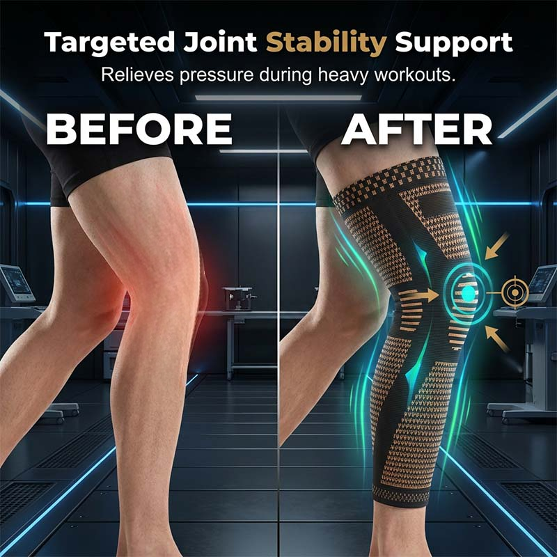 Full-Leg Compression Sleeve – Anti-Slip & Breathable Support
