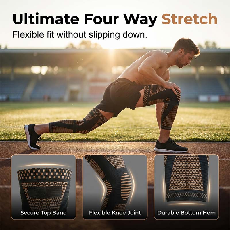 Full-Leg Compression Sleeve – Anti-Slip & Breathable Support