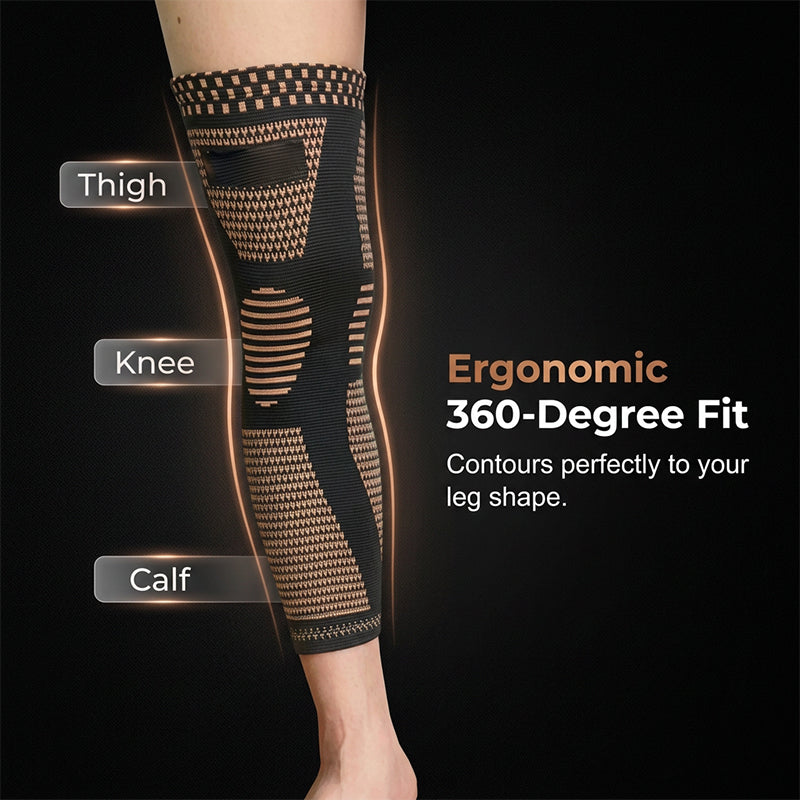Full-Leg Compression Sleeve – Anti-Slip & Breathable Support