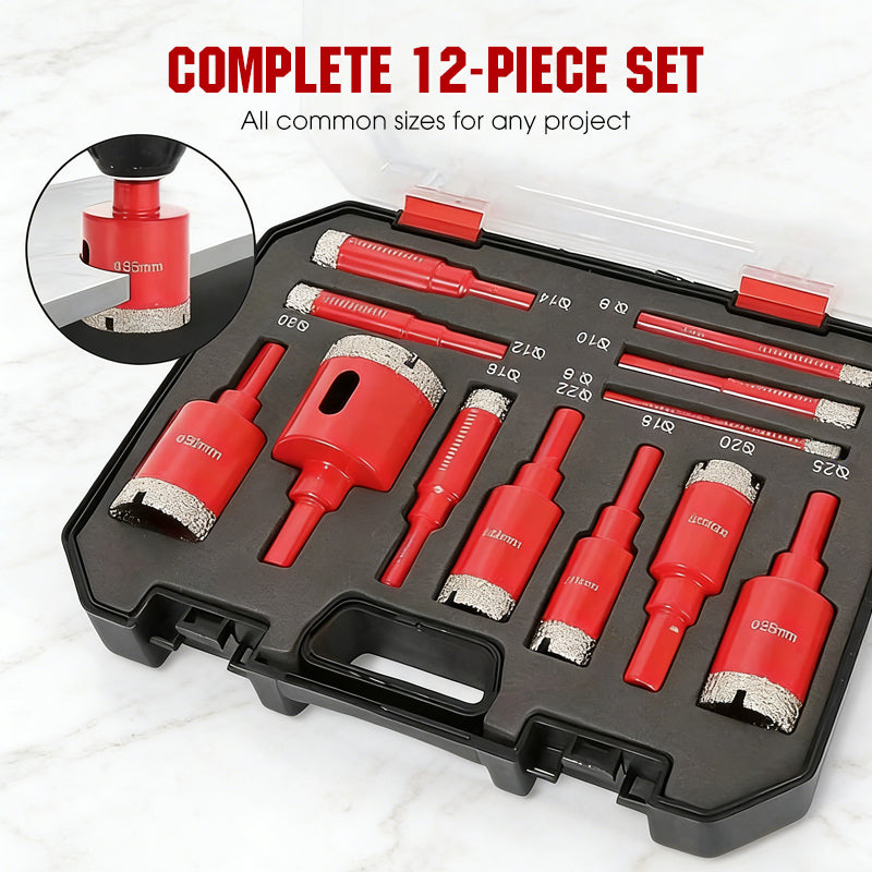💎💎-50% ⏰Kit Professionnel de Forets Diamantés à Sec pour Carrelage (6-35mm)