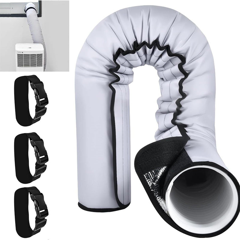 ❄️ PROMO LIMITÉE 50% DE RÉDUCTION ! 🔧 Housse de Tuyau pour Climatiseur Portable – Isolation Premium, Velcro Pratique, Taille Universelle 🏠