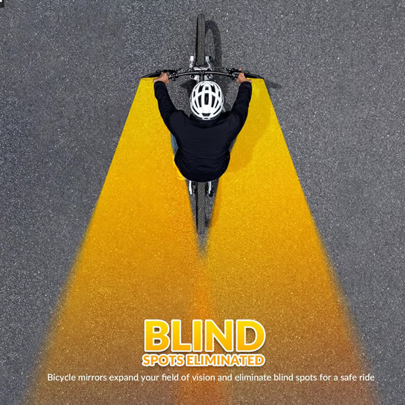 🛡️🚲 PROMO FLASH -50% ! Rétroviseur Grand Angle pour Vélo – Verre Incassable, Support Anti-Vibrations, Rotation 360°, Compatible Guidons 16-31,8mm, Idéal Vélo & Moto