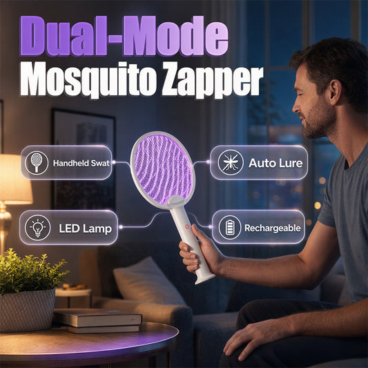 📢📢50% DE RÉDUCTION !! ⏰Tapette à Mouches Électrique Rechargeable 2-en-1
