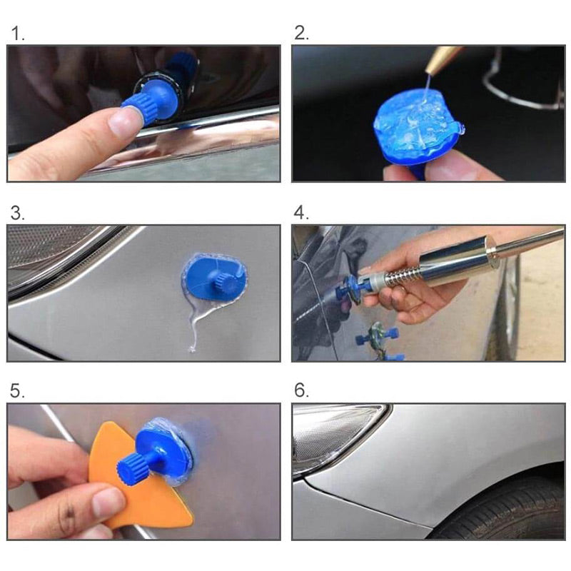 【🔥50 % de Réduction pour une Durée Limitée!🛠】 Kit de Débosselage T-Bar pour Réparation de Carrosserie Auto