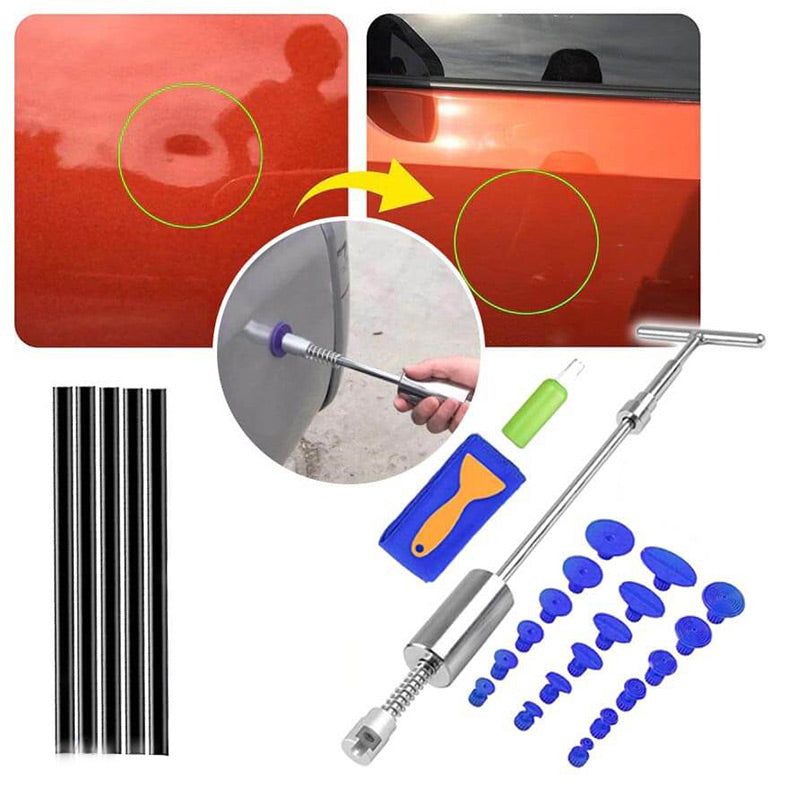 【🔥50 % de Réduction pour une Durée Limitée!🛠】 Kit de Débosselage T-Bar pour Réparation de Carrosserie Auto