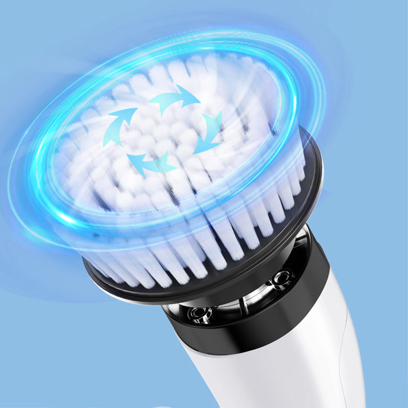 ⚡🛁 Brosse électrique télescopique sans fil – 8 embouts, autonomie longue, atteint plafonds et recoins, pour briller partout 🏡✨