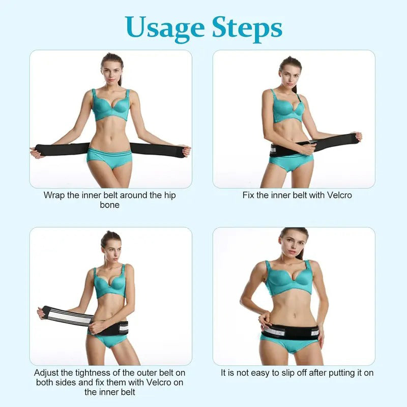 💪 PROMO LIMITÉE 50% DE RÉDUCTION ! ✨ Ceinture Sacro-Iliaque Sciatique – Respirante, Soutien Post-Partum, Maintien Sécurisé 🩹