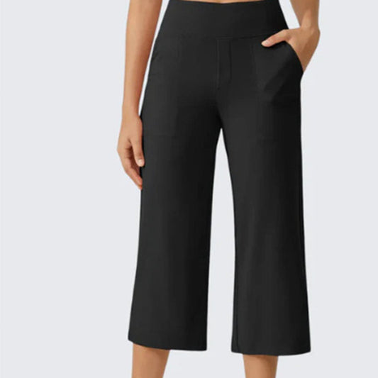 👖 PROMO LIMITÉE 50% DE RÉDUCTION ! ✨ Pantalon Court Large Décontracté Femme – Poches Latérales, Respirant, Polyvalent 🌿