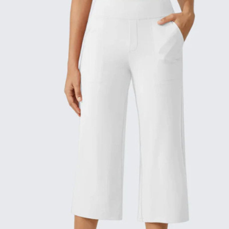 👖 PROMO LIMITÉE 50% DE RÉDUCTION ! ✨ Pantalon Court Large Décontracté Femme – Poches Latérales, Respirant, Polyvalent 🌿